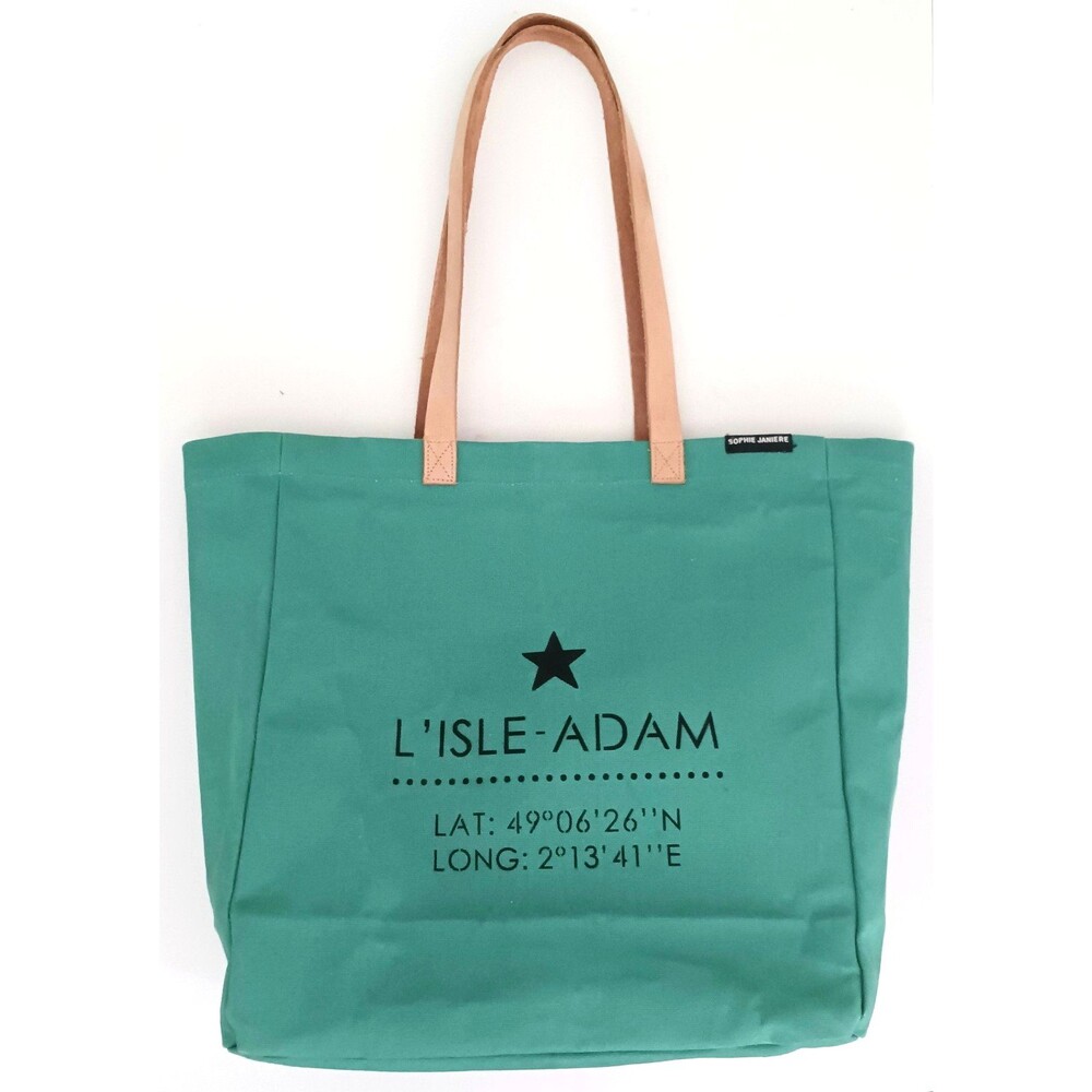 Sophie Janiere Coated Canvas Tote Bag L' Isle - Adam France Leather Straps